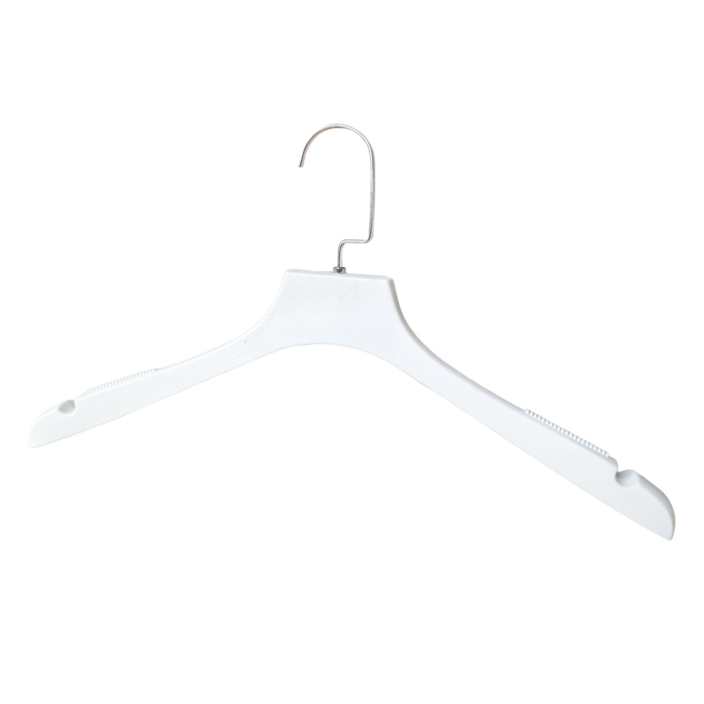 Luxury Factory Price Wood-Look Plastic Black Hangers with Wood Texture