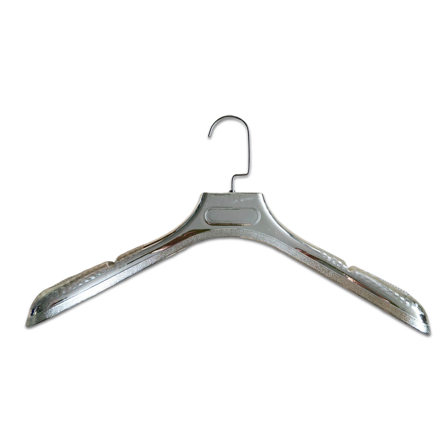 Factory Price Luxury Durable Silver Custom Color Plastic Clothes Hangers for Shops