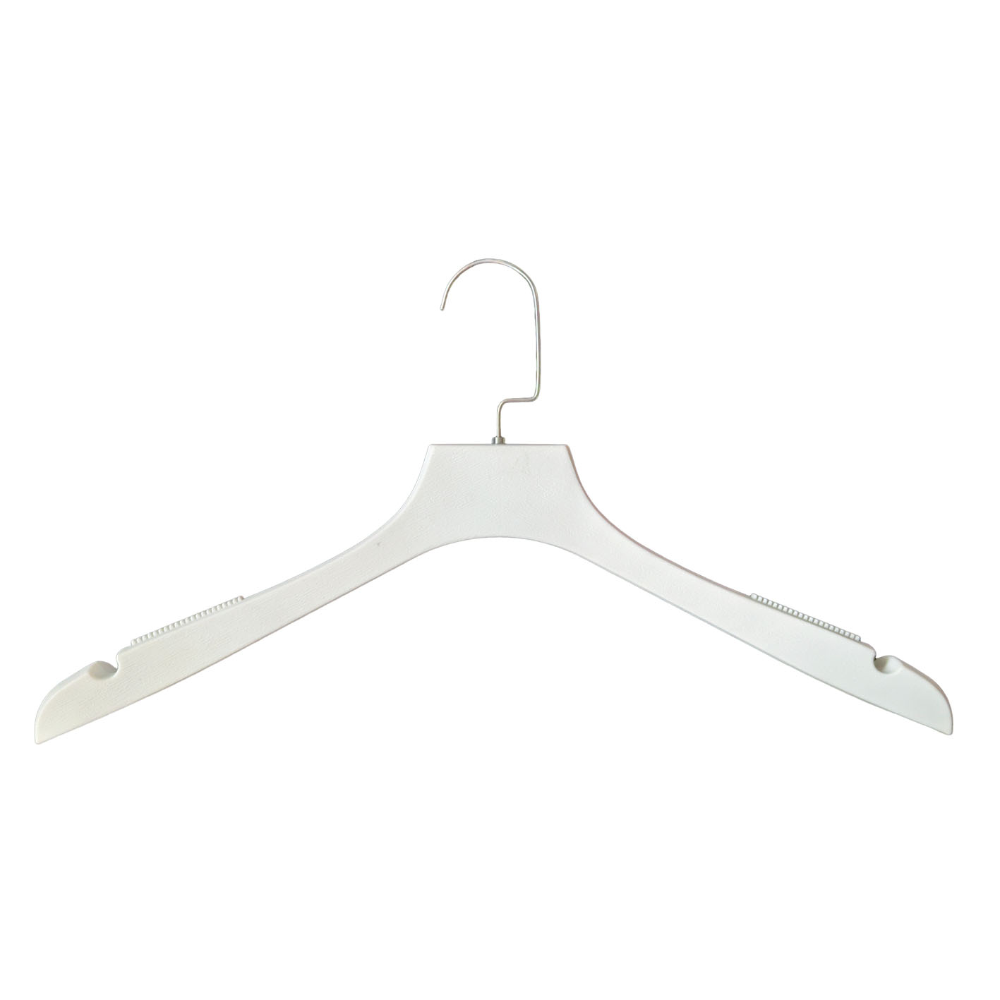 Luxury Factory Price Wood-Look Plastic Black Hangers with Wood Texture