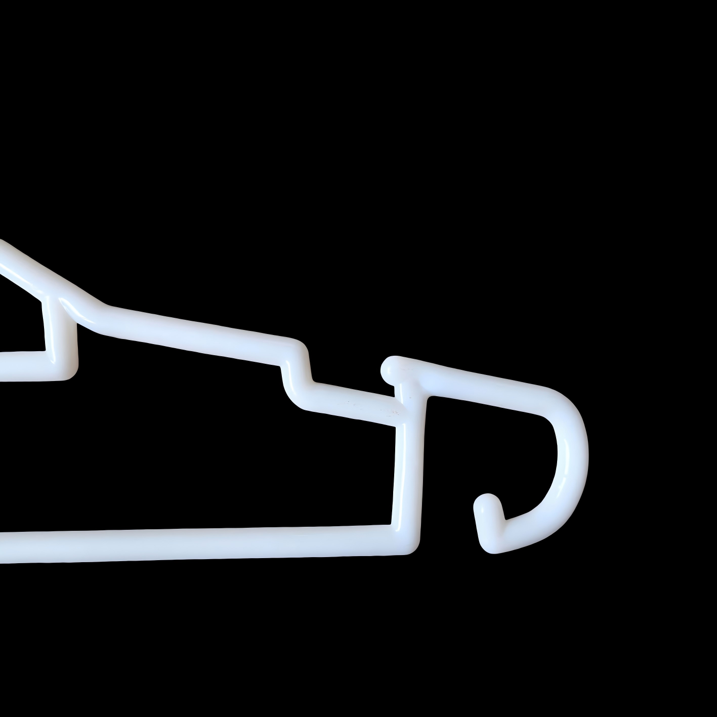 High Quality White Plastic Coat Shirt Hangers for Home Clothes Stores