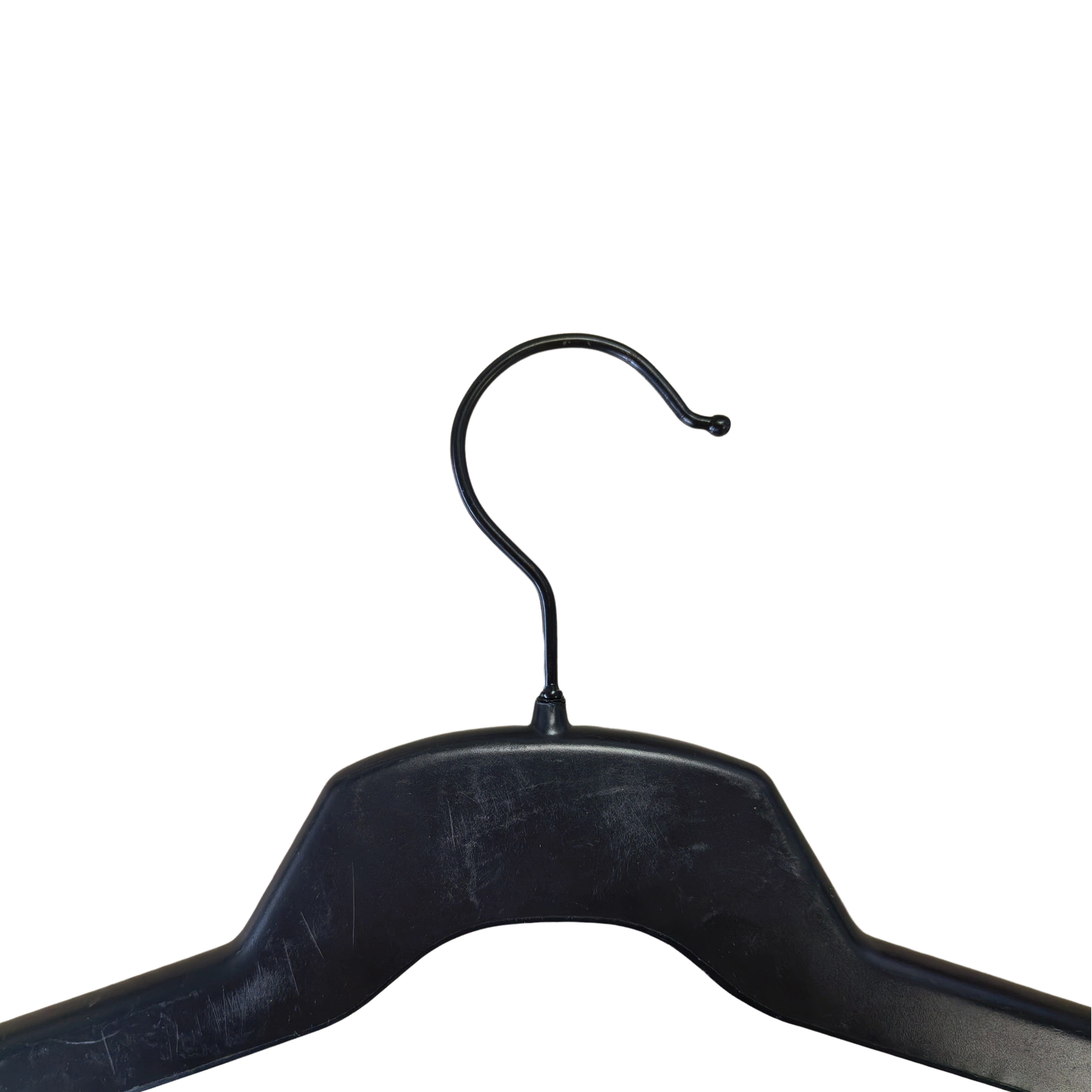 Black Shirts Clothes Household Hangers Display Hotel Plastic Hangers with Notches