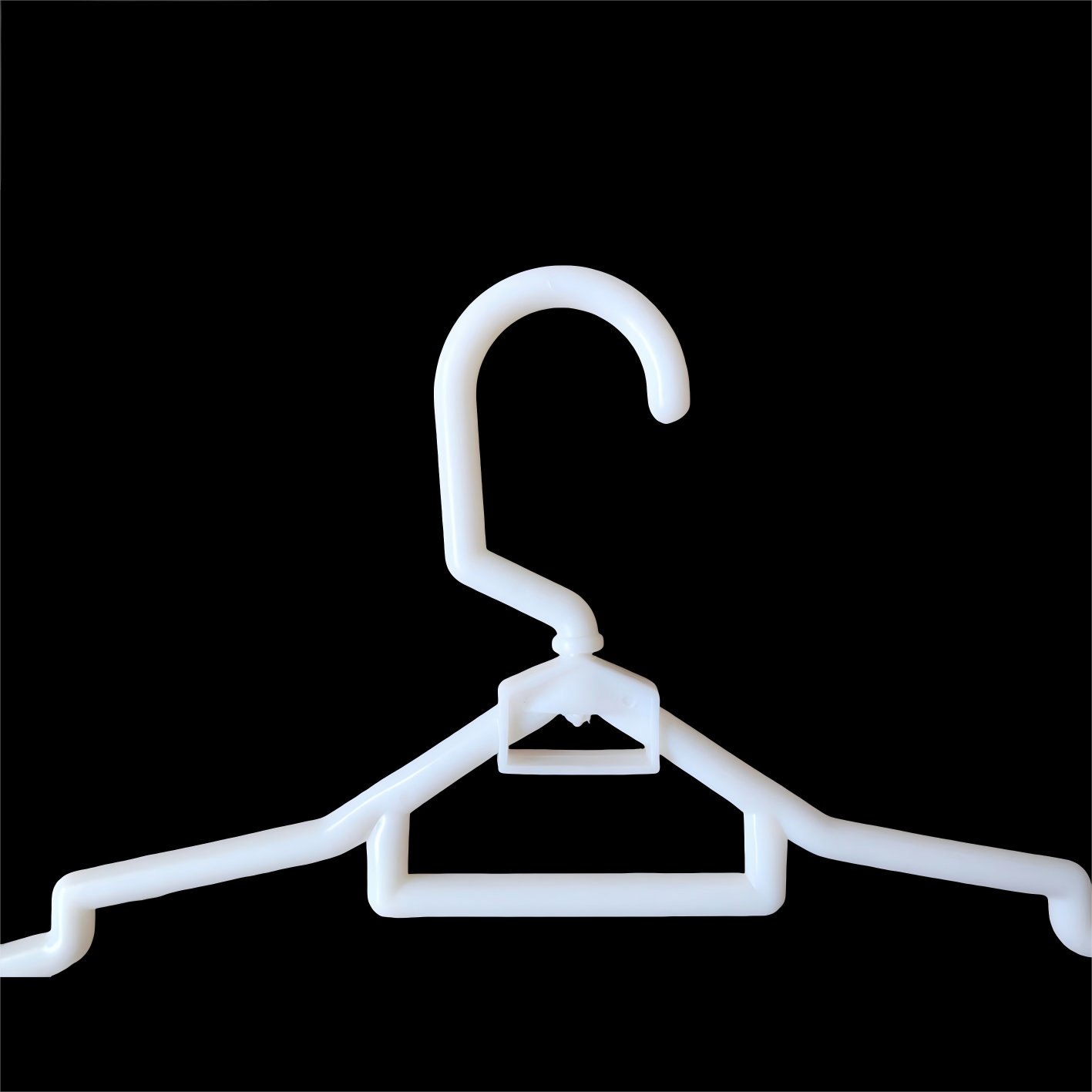 High Quality White Plastic Coat Shirt Hangers for Home Clothes Stores
