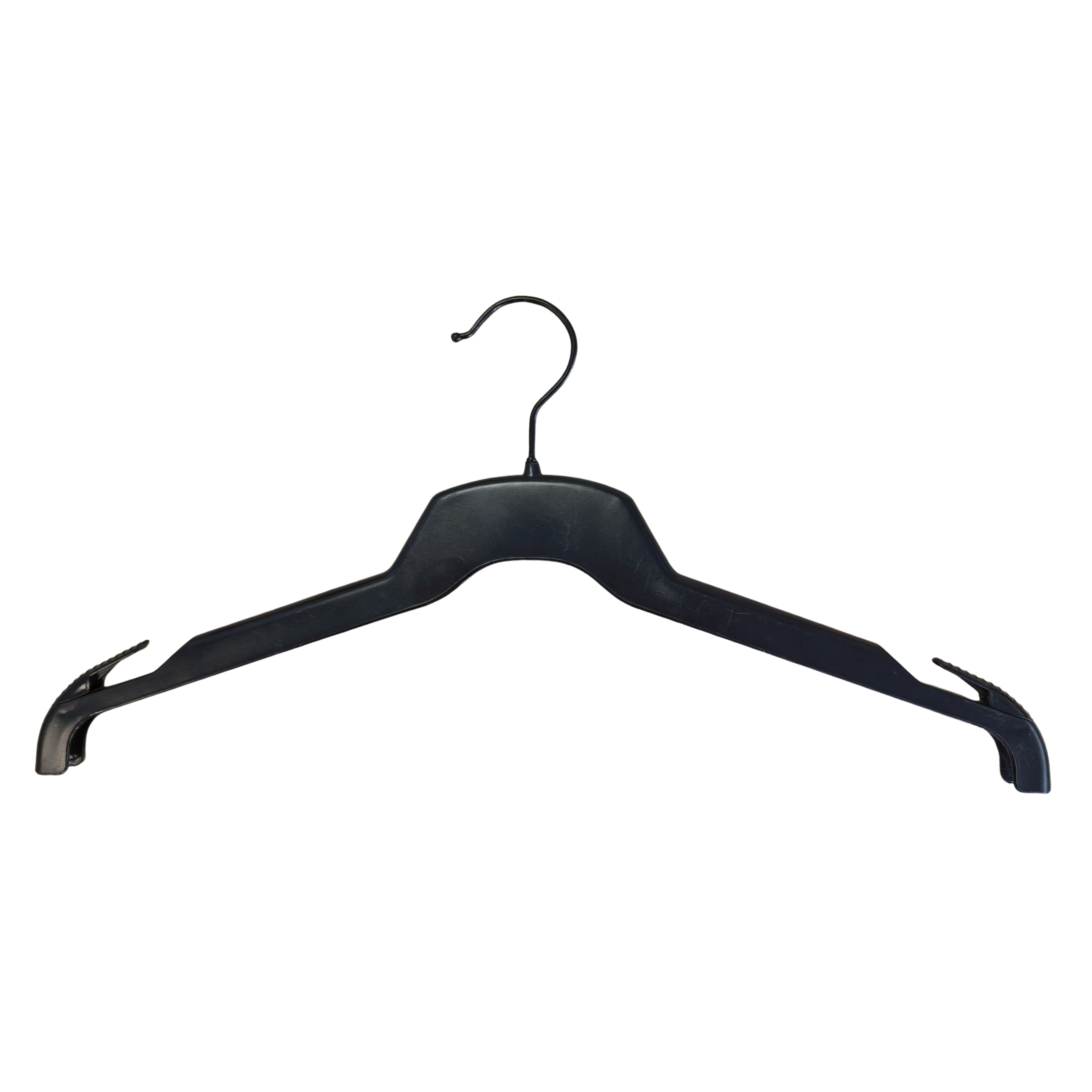 Black Shirts Clothes Household Hangers Display Hotel Plastic Hangers with Notches