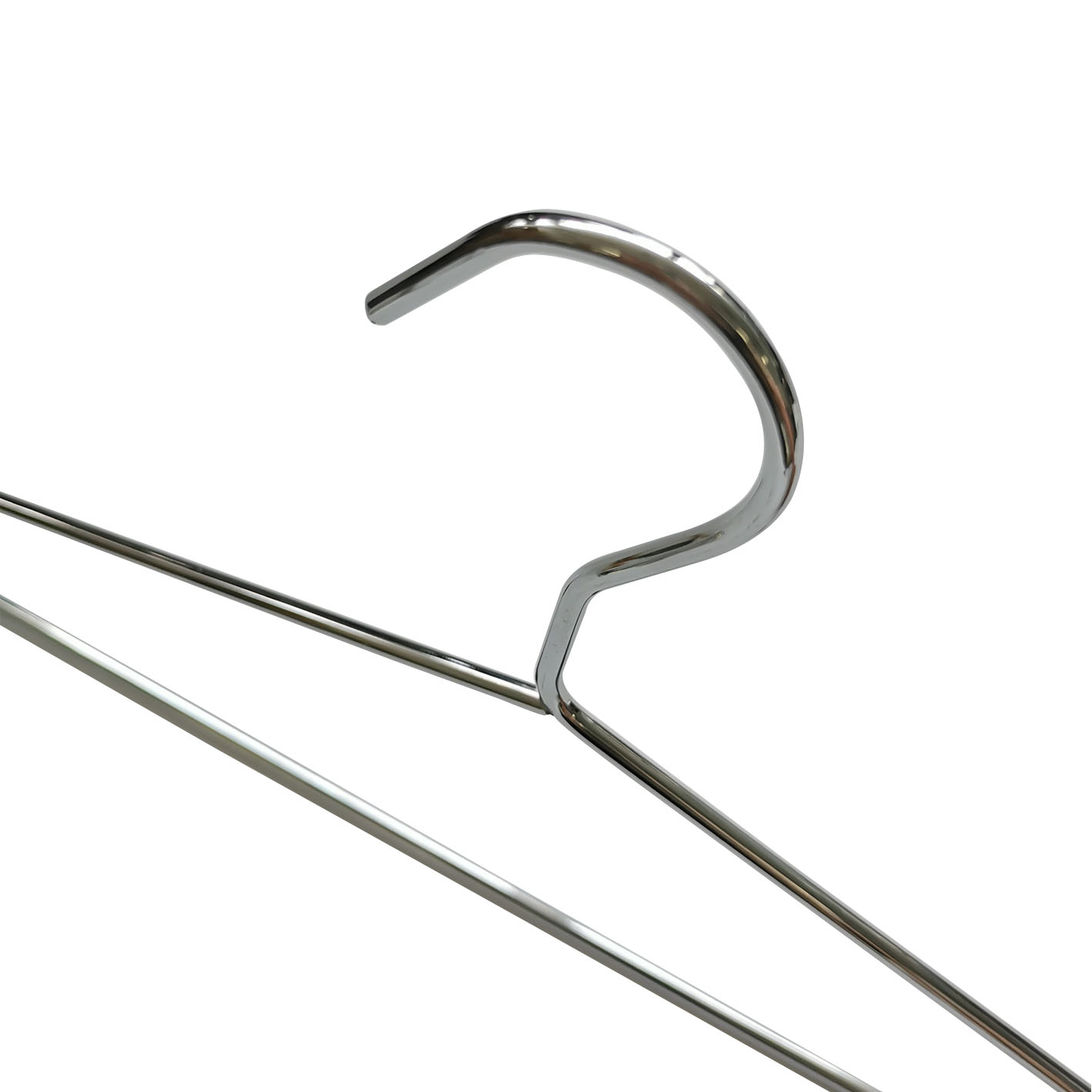 Metal Chrome Durable Golden Household Clothes Hanger NFMT66