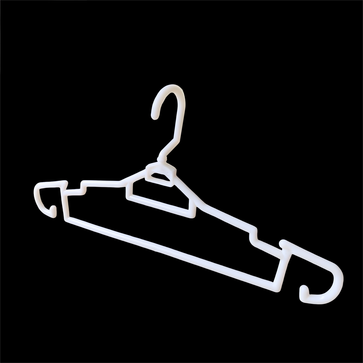 High Quality White Plastic Coat Shirt Hangers for Home Clothes Stores
