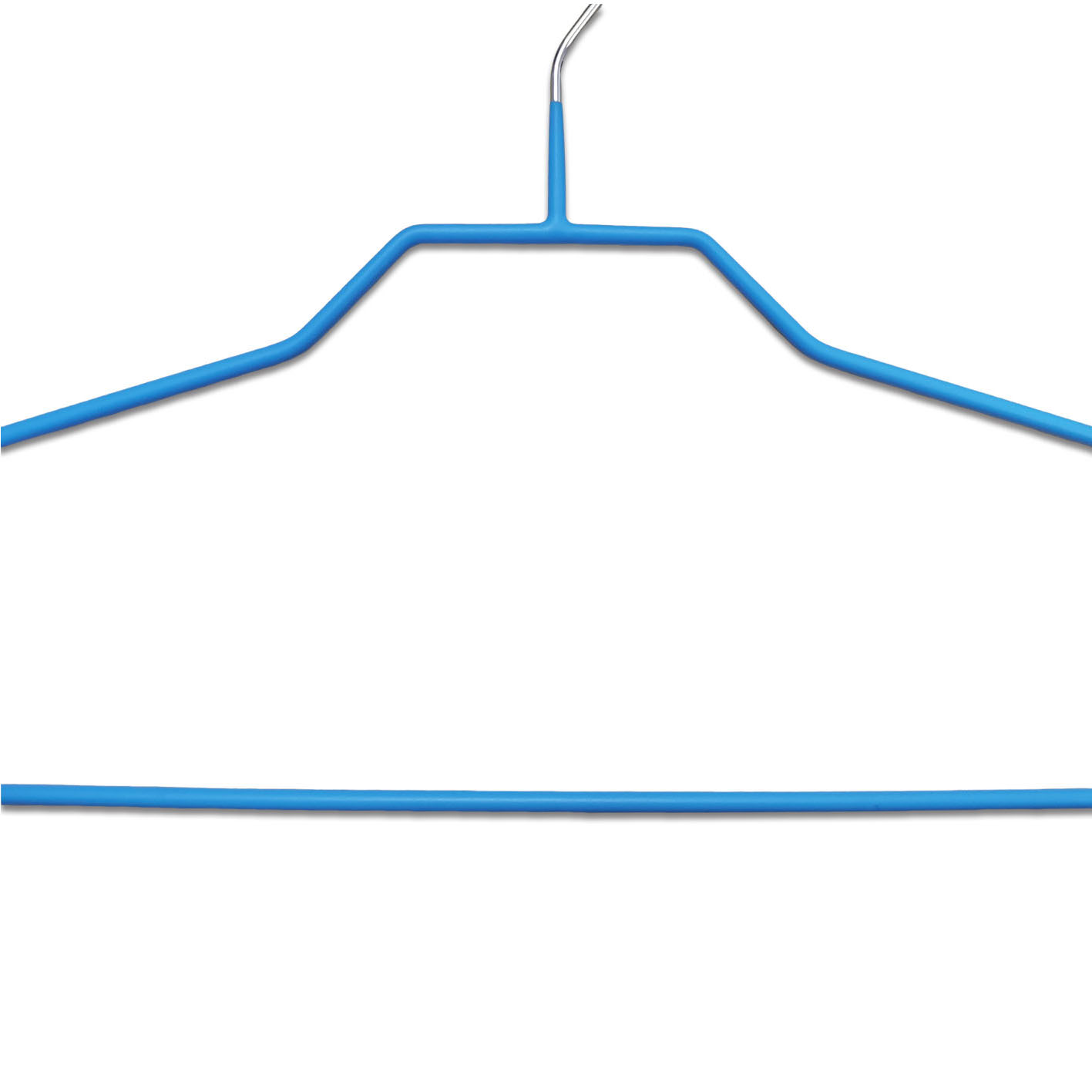 Wholesale Display Non-Slip Metal Laundry Hanger with PVC Coating