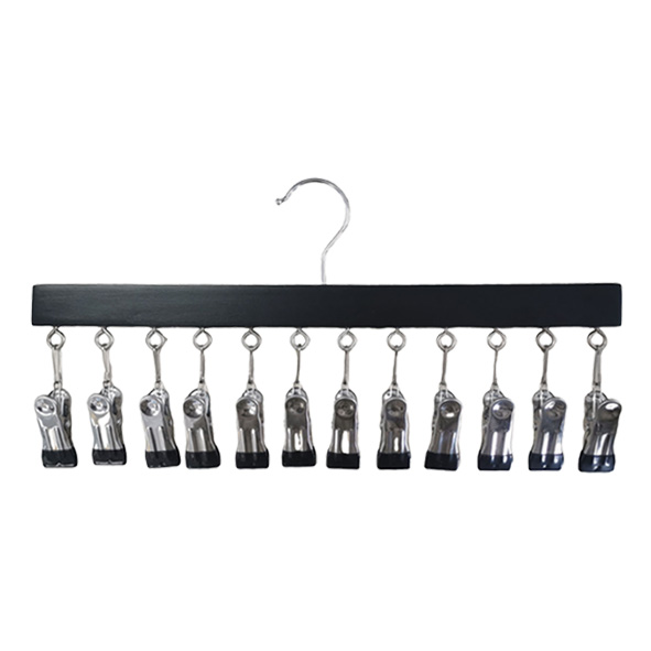 Space Saving Hangers with Metal Clips Storage Legging Hangers for Closet