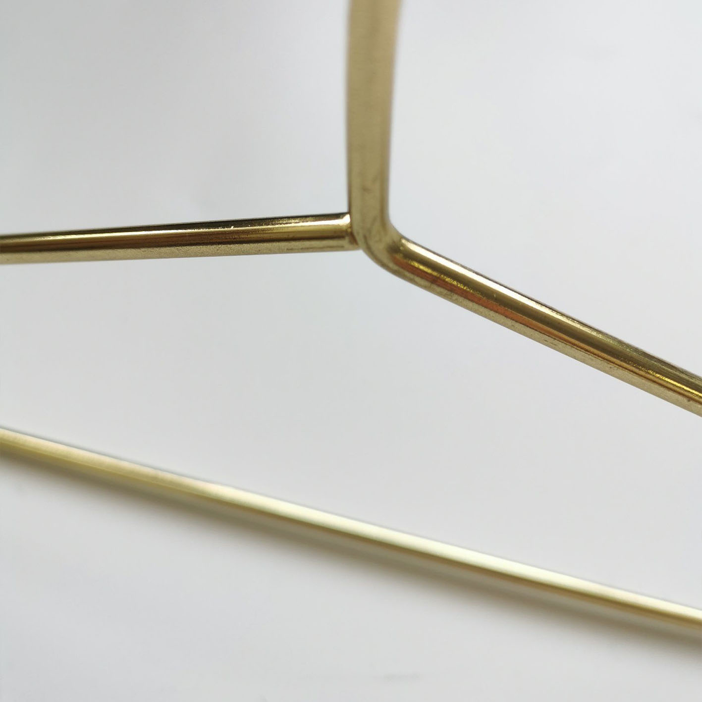 Metal Chrome Durable Golden Household Clothes Hanger