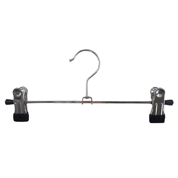 Household Metal Pant Trouser Hangers with Clips