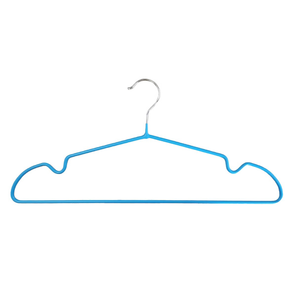 Wholesale Top Laundry Clothes Metal Hanger with Non-Slip PVC Coated