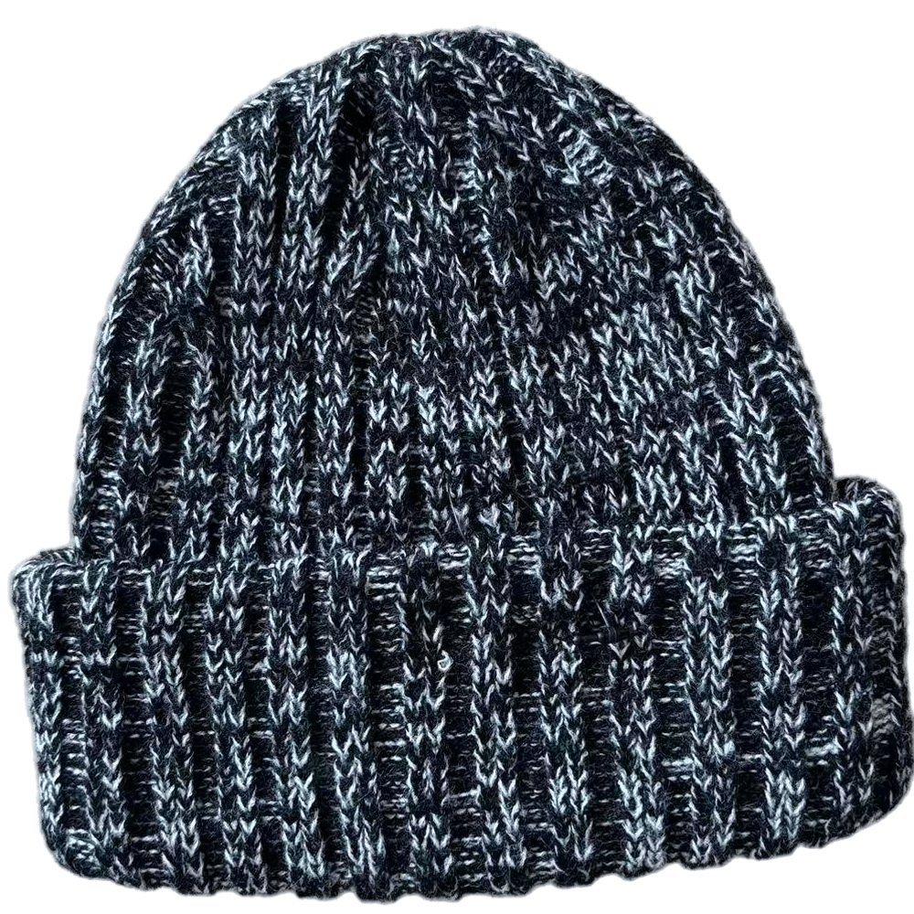 Black Thick Winter Beanie for Ultimate Warmth and Style Men's Hats