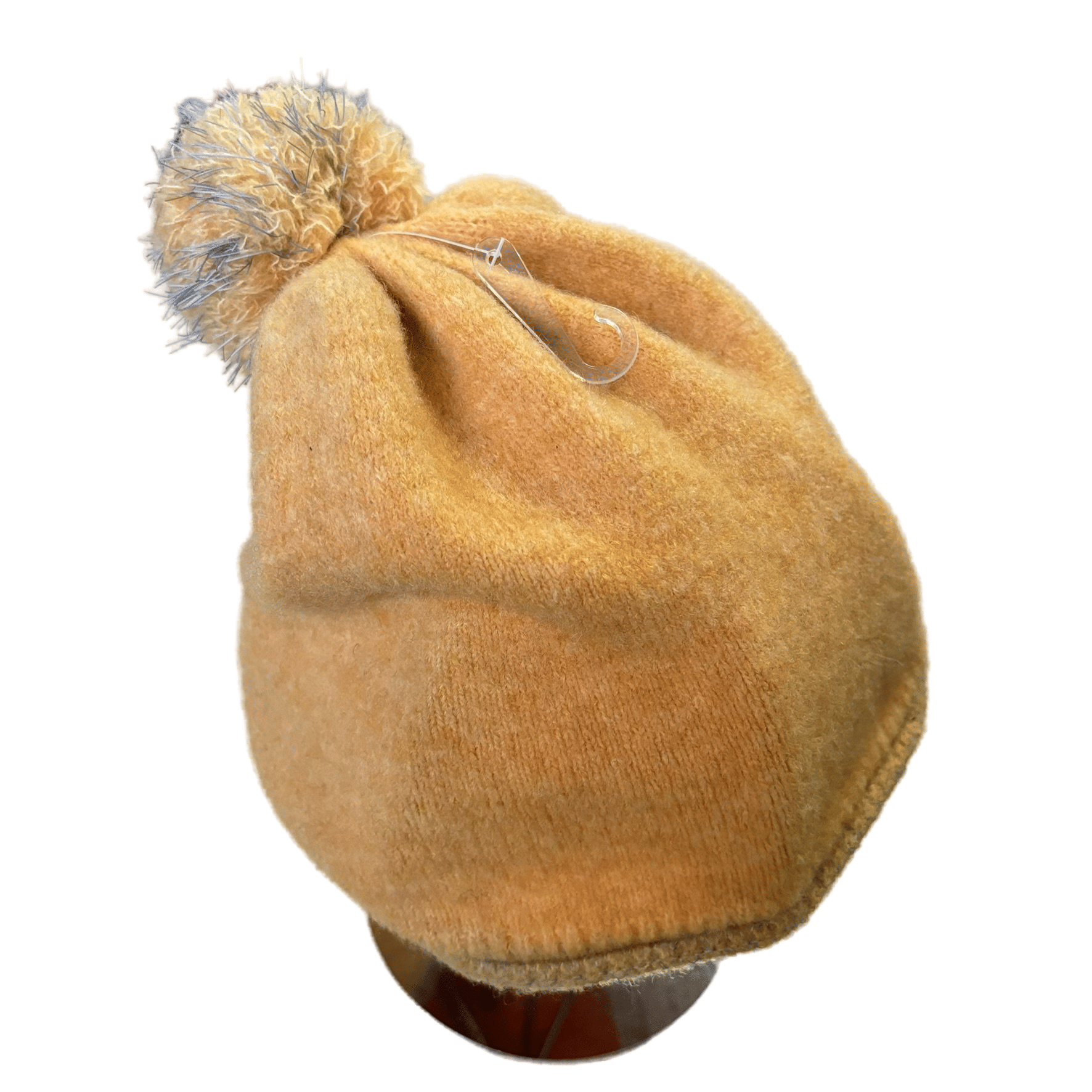 Trendy Yellow POM-Poms Beanie Hat for Cold Weather Fashion