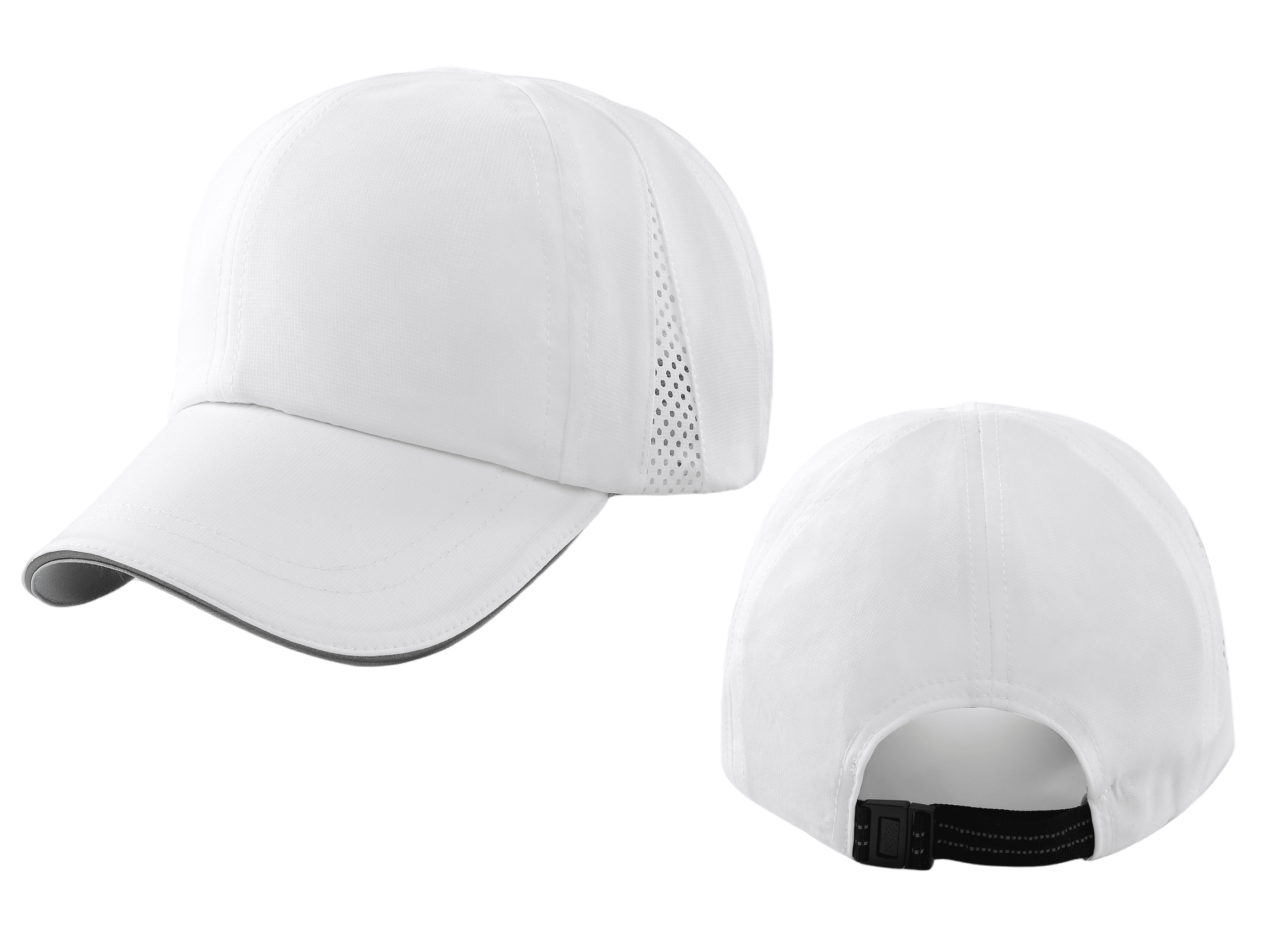 White Quick Dry Running Cap Lightweight Sports Hat