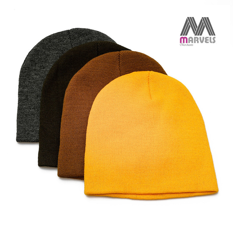Customized Wholesale Classic No Cuff Knit Beanie Collection