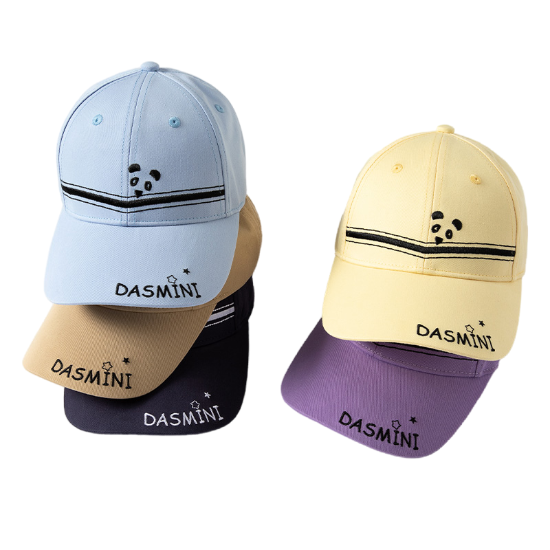 Kids Baseball Cap Cute Panda Embroidered Adjustable Cotton Dad Hat