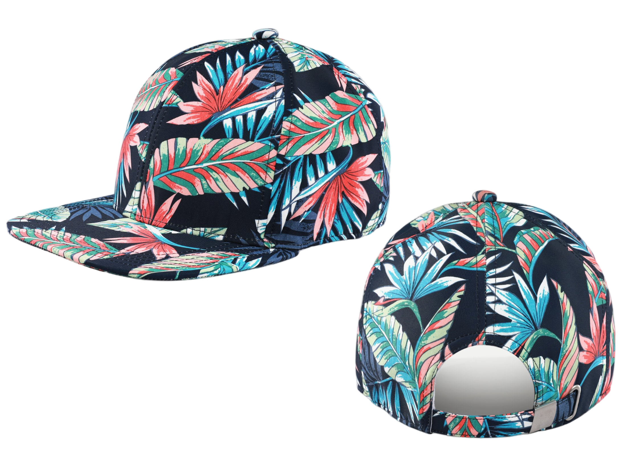 Men Women Hawaiian Floral Print Baseball Cap