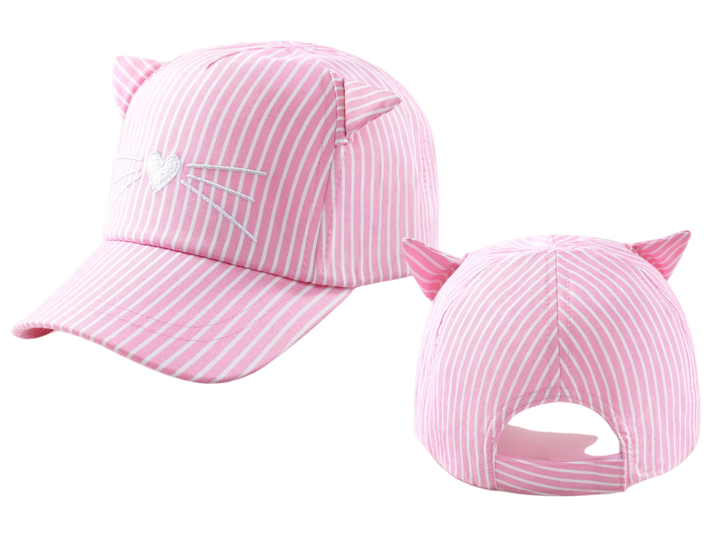 Girls Kids Cat Ear Baseball Cap