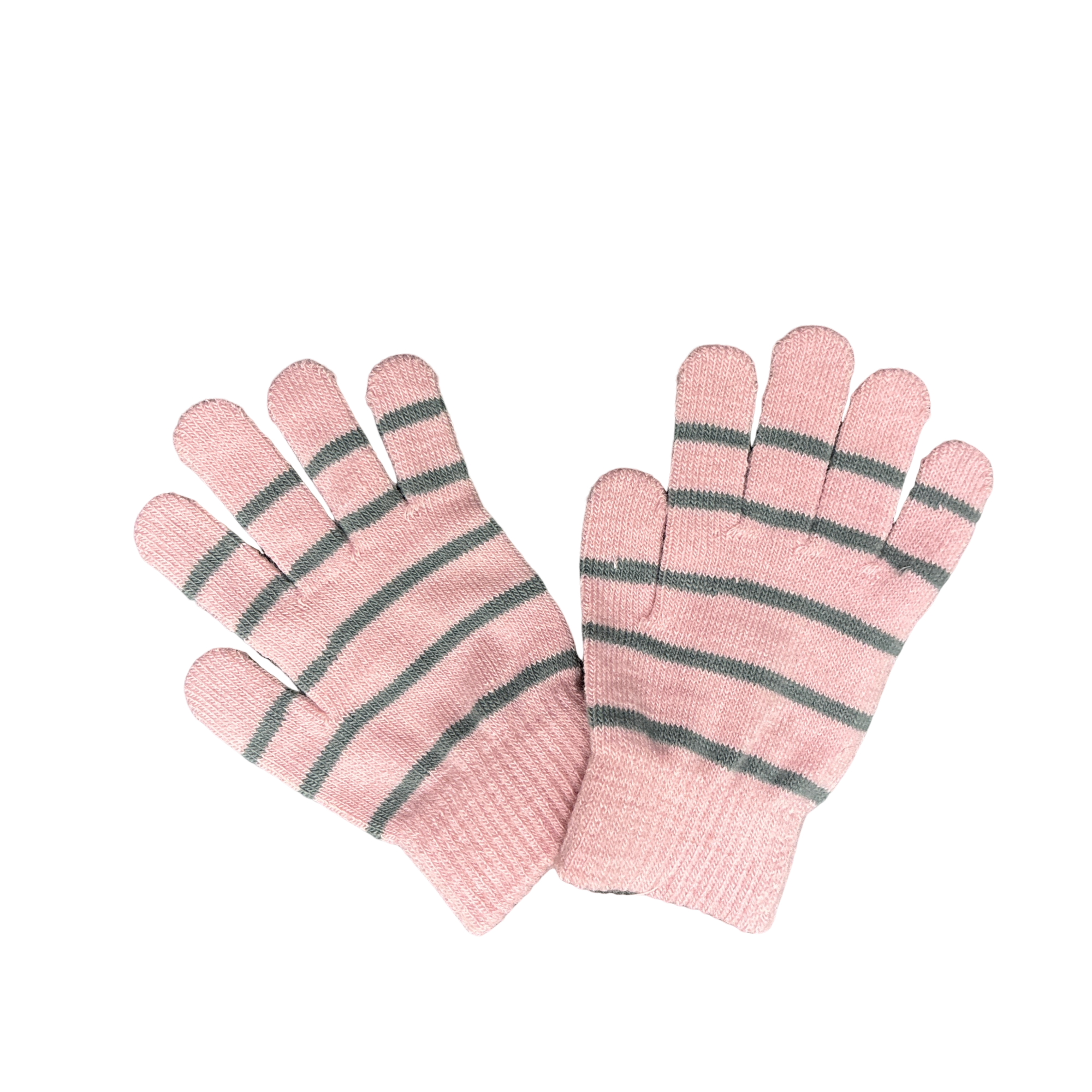 Soft Knit Striped Gloves for Kids