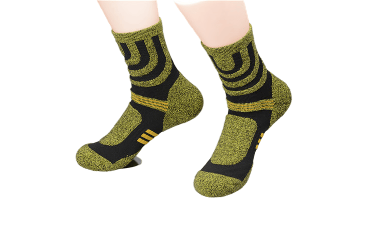 Red Hiking Crew Socks