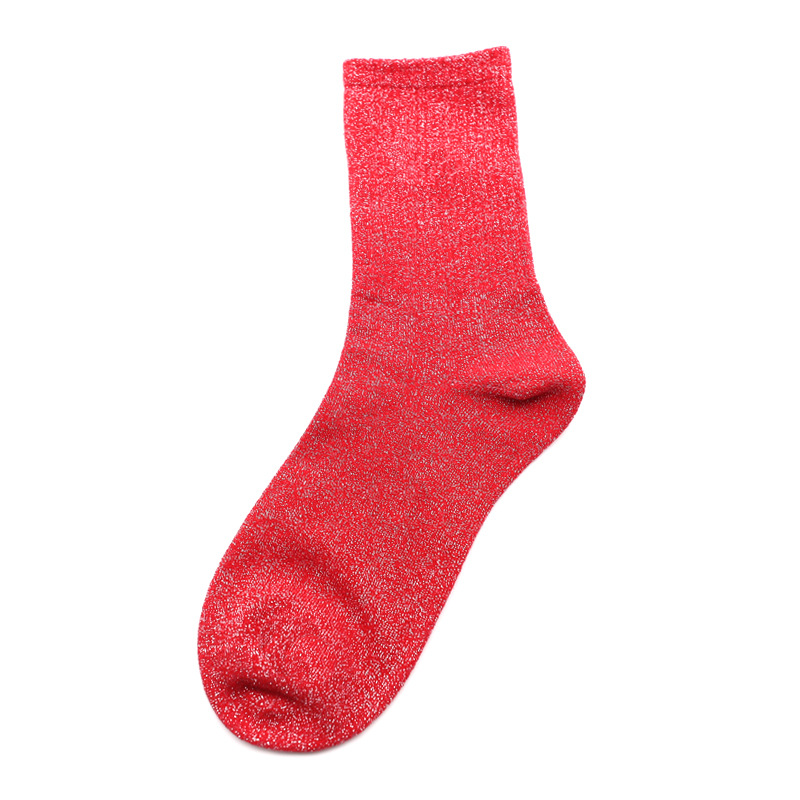 Women's Sparkly Glitter Crew Socks