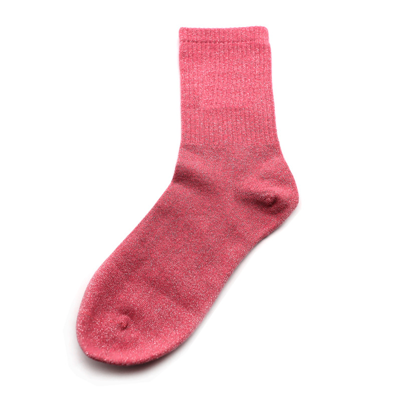 Women's Sparkly Glitter Crew Socks