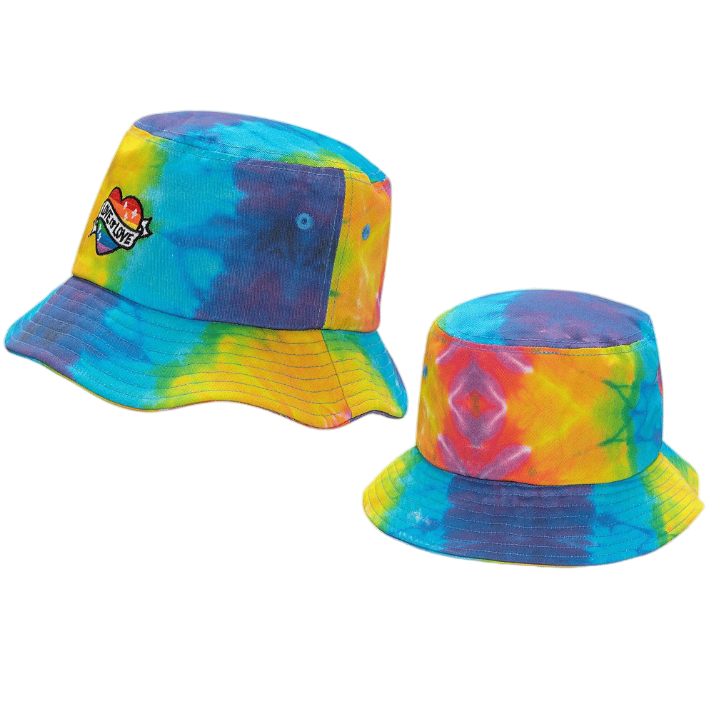 Rainbow Tie Dye Bucket Hat